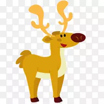动物剪贴画-卡通鹿-空若网 动物剪贴画-卡通鹿-空若网