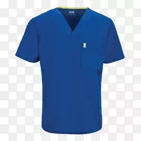 t恤蓝色吉尔丹运动服上衣-空若网 t恤蓝色吉尔丹运动服上衣-空若网