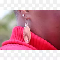 耳环近景鼻子粉红m-鼻-空若网 耳环近景鼻子粉红m-鼻-空若网