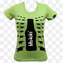 t恤fritz-kola绿色袖子字体-t恤-空若网 t恤fritz-kola绿色袖子字体-t恤-空若网