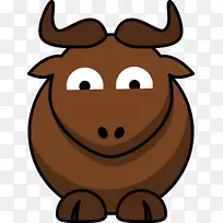 安格斯牛卡通剪贴画-欢乐剪贴画-空若网 安格斯牛卡通剪贴画-欢乐剪贴画-空若网