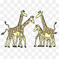 长颈鹿马野生动物剪辑艺术长颈鹿-空若网 长颈鹿马野生动物剪辑艺术长颈鹿-空若网