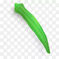 秋葵蔬菜剪贴画-绿色蔬菜-空若网 秋葵蔬菜剪贴画-绿色蔬菜-空若网