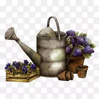 博客浇水罐花园-PNG bunga-空若网 博客浇水罐花园-PNG bunga-空若网