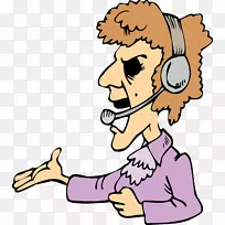 动画剪贴画-戴着耳机的男人-空若网 动画剪贴画-戴着耳机的男人-空若网