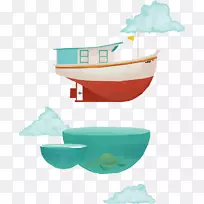渡船-漂浮在空中的船-空若网 渡船-漂浮在空中的船-空若网