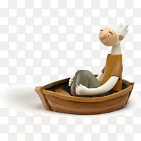 插画家视觉艺术动画插图-坐在船民中。-空若网 插画家视觉艺术动画插图-坐在船民中。-空若网