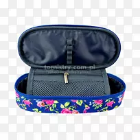 蓝笔和铅笔盒手提包背包-深蓝色花-空若网 蓝笔和铅笔盒手提包背包-深蓝色花-空若网