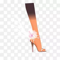 高跟鞋鞋手绘高跟鞋-空若网 高跟鞋鞋手绘高跟鞋-空若网