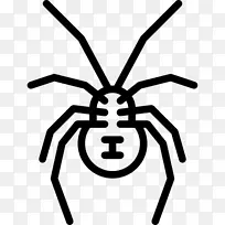 蜘蛛昆虫南方黑寡妇剪贴画-Viuda negra-空若网 蜘蛛昆虫南方黑寡妇剪贴画-Viuda negra-空若网