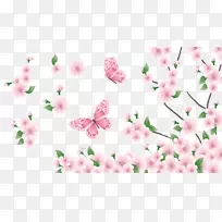 春季剪贴画-开花枝叶-空若网 春季剪贴画-开花枝叶-空若网