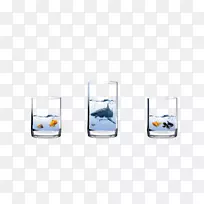 高球玻璃水杯-含鱼玻璃-空若网 高球玻璃水杯-含鱼玻璃-空若网