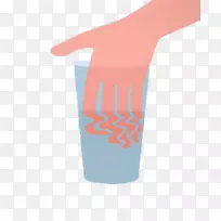 T恤,拇指杯,杯子和手-空若网 T恤,拇指杯,杯子和手-空若网