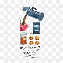 咖啡机茶馆-手绘倒咖啡-空若网 咖啡机茶馆-手绘倒咖啡-空若网