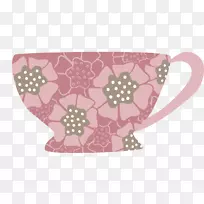咖啡茶杯图案-玻璃图案-空若网 咖啡茶杯图案-玻璃图案-空若网