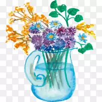 花瓶玻璃水彩画玻璃花瓶-空若网 花瓶玻璃水彩画玻璃花瓶-空若网