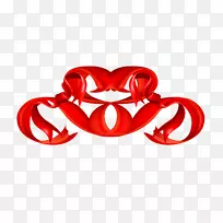 下载电脑图标对称红丝带-空若网 下载电脑图标对称红丝带-空若网