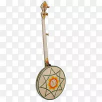 弹拨弦乐器班卓琴镶嵌.传统莲花-空若网 弹拨弦乐器班卓琴镶嵌.传统莲花-空若网
