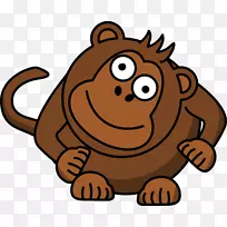 猴子动画剪辑艺术-悲伤的猴子剪贴画-空若网 猴子动画剪辑艺术-悲伤的猴子剪贴画-空若网