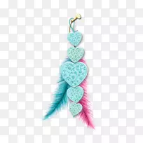 青绿色人体珠宝羽毛首饰-空若网 青绿色人体珠宝羽毛首饰-空若网