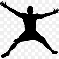 剪影快乐跳跃剪贴画-剪影-空若网 剪影快乐跳跃剪贴画-剪影-空若网