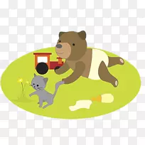 小猫卡通动画孩子-爬行熊-空若网 小猫卡通动画孩子-爬行熊-空若网