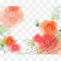 水彩画墨棒插图.水彩画花-空若网 水彩画墨棒插图.水彩画花-空若网