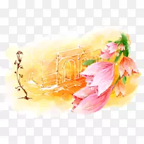 水彩画.浪漫的水彩画花-空若网 水彩画.浪漫的水彩画花-空若网