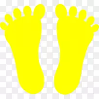 脚印黄色剪贴画.脚印剪贴画-空若网 脚印黄色剪贴画.脚印剪贴画-空若网