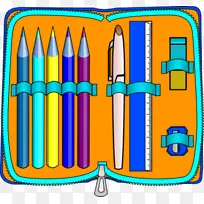 钢笔和铅笔盒剪贴画-铅笔盒剪贴画-空若网 钢笔和铅笔盒剪贴画-铅笔盒剪贴画-空若网