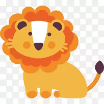 狮子插图-可爱的狮子-空若网 狮子插图-可爱的狮子-空若网