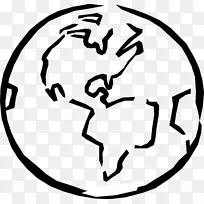 地球黑白剪贴画-科学剪贴画-空若网 地球黑白剪贴画-科学剪贴画-空若网