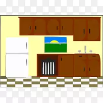 厨房橱柜厨具夹艺术厨房食堂剪贴画-空若网 厨房橱柜厨具夹艺术厨房食堂剪贴画-空若网