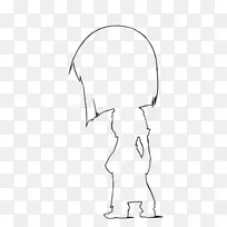 手指线艺术画智人剪贴画-深红色下巴透明-空若网 手指线艺术画智人剪贴画-深红色下巴透明-空若网