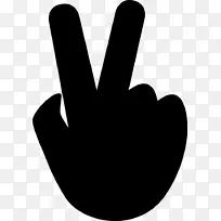 手指剪影剪贴画-剪影-空若网 手指剪影剪贴画-剪影-空若网