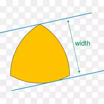 等宽形状圆-三角线的Reuleaux三角形曲线-空若网 等宽形状圆-三角线的Reuleaux三角形曲线-空若网