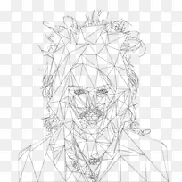 对称线艺术素描设计-空若网 对称线艺术素描设计-空若网