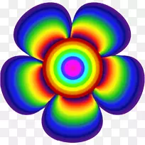 对称剪贴画.花朵间的小径-空若网 对称剪贴画.花朵间的小径-空若网