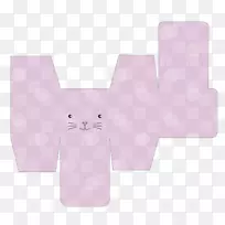 纺织长方形粉红m-兔子水彩画-空若网 纺织长方形粉红m-兔子水彩画-空若网