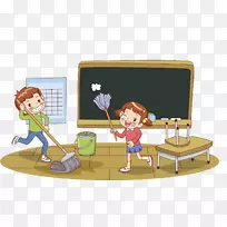 教室摄影剪贴画-清洁儿童-空若网 教室摄影剪贴画-清洁儿童-空若网