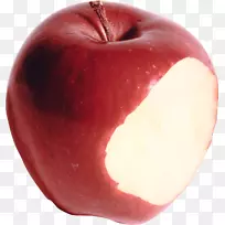苹果红鲜美的奥格里斯食物-被咬过的苹果-空若网 苹果红鲜美的奥格里斯食物-被咬过的苹果-空若网
