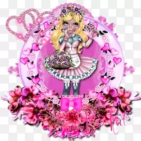 切花粉红色生日花簇-空若网 切花粉红色生日花簇-空若网