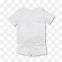 袖子t恤婴儿和蹒跚学步的婴儿单件切上白色鱼-空若网 袖子t恤婴儿和蹒跚学步的婴儿单件切上白色鱼-空若网