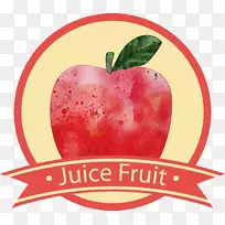 果汁标签.红色苹果载体-空若网 果汁标签.红色苹果载体-空若网