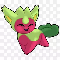 开花植物绿色卡通剪贴画-叶-空若网 开花植物绿色卡通剪贴画-叶-空若网