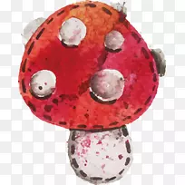 水彩画纺织品插图手绘美味蘑菇-空若网 水彩画纺织品插图手绘美味蘑菇-空若网