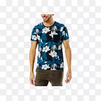 t恤袖颈青绿色T恤-空若网 t恤袖颈青绿色T恤-空若网