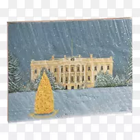 长方形冬季购物水彩画-空若网 长方形冬季购物水彩画-空若网