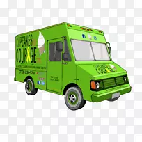 纸杯蛋糕冰淇淋食品卡车芝加哥面包店屋顶-空若网 纸杯蛋糕冰淇淋食品卡车芝加哥面包店屋顶-空若网