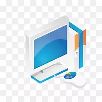 电脑显示器显卡和视频适配器显示装置液晶电脑卡通-空若网 电脑显示器显卡和视频适配器显示装置液晶电脑卡通-空若网